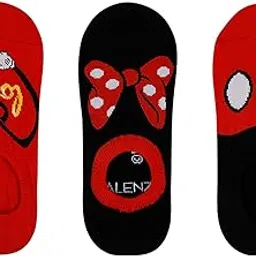 balenzia X Disney Mickey and Minnie Socks for Women (3 Pair Pak)-picture-26