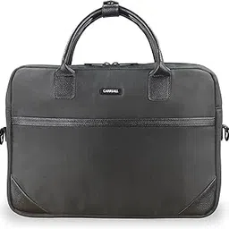 carriall Mac Messenger Bag Black - Medium | For Office & College | Fits up to 14inch Laptop/Macbook, & iPhone Pockets | Laptop side bag with Adjustable Strap | Office Messenger Bag for Men & Women-picture-21