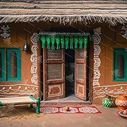 Rustic Village Home - Printed Backdrop - Fabric - MPS - BB0963 (5x8)-picture-31