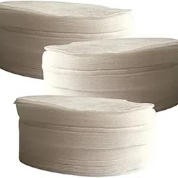 HEALLILY Makeup Cotton Pads Soft Facial Cleansing Cotton Pad Lint Free Cosmetic Pads Absorbent Makeup Remover for Face Nail Lips Eyelash 300pcs 7.5cm-picture-59