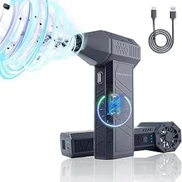 Portable Mini Car Blower Air Blaster Handheld Compressed Duster 3 Speed Modes for Multitask 130,000rpm Rechargeable with Detachable Nozzle Enhanced 90-100mph Top Violent Airflow-picture-62