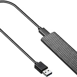 UJEAVETTE USB 3.0 to NGFF M.2 B Key SSD External Enclosure Case Cover Adapter Black-image-54