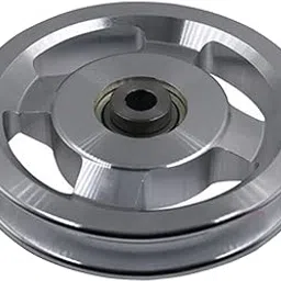 ATORSE Bearing Pulley Wheel Cable Gym Fitness Equipment Part Universal 114mm Silver-image-85