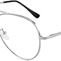 Roshfort Lucky Bhaskar Zero Power Blue Cut Computer Glasses | Anti Glare, Lightweight & Blocks Harmful Rays | UV Protection Specs | Men & Women | Large | German101-picture-20