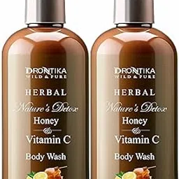 Drontika Wild & Pure Nature Detox Body Wash, 1000ml Shower Gel, 100% Natural Lemon & Honey With Citrus Essential Oil & Lemongrass Extracts for pH Balanced, Free of Parabens & Silicones-image-12