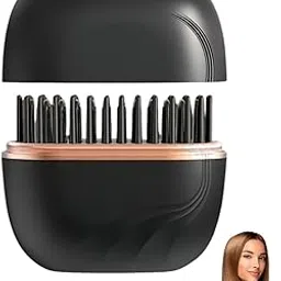 SHOPVILLA Mini Wireless Bangs Straightener - USB Rechargeable Portable Hair Straightener with 3 Heat Settings, Compact Design for Straightening Bangs, Hair Straightener Comb, Heated Hair Brush-picture-33