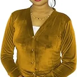 arya enterprise Stylish Readymade Winter Blouse for Women Winter Velvet Blouse Full Sleeve Front Button Design Style Trendy Woolen Blouse for Saree-picture-56