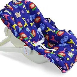 Infanto BabyLove Carry Rocker Carry Cot | 4-in-1 Rocking Chair for Newborns | 3-Point Safety Harness | Storage Box | Removable & Washable Fabric - RB45-STD-Blue-picture-13