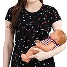 av2 Women's Cotton Regular Fit Printed Maternity Feeding Tunic Top 8046-picture-19