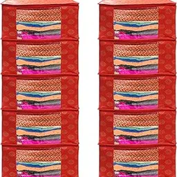 Garment Cover Non-Woven 90 GSM with Transparent Window & Double Metal Zipper – Pack of 10 | Dustproof Clothes Storage Bag for Sarees, Suits, Jackets, Shirts SBXLRL152493517524148524625-image-84