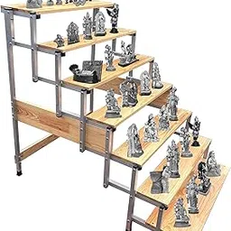 SOLVD-IN-BOX 7 Steps Navarathri Kolu Padi GoluStand Mini Navratri Gollu Padi Navaratri Kollu Stand Navrathri Golu Rack Angle Slotted Display Rack, Bommala GoluStand, Navarathri Kolu Stand Foldable-picture-46