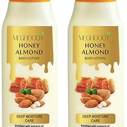 Meghdoot Honey Almond Body Lotion Deep Moisture Care, Ayurvedic Hydrating Lotion for Soft and Glowing Skin, 200ml Each (Pack of 2)-picture-17