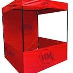 HM Promotional & Advertising Canopy Tent 6X6X7 ft with Free Heavy Duty Carry Bag (Red)-image-0
