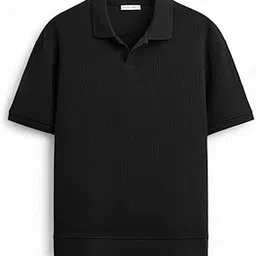 alan jones clothing Men's Textured Polo T-Shirt | Classic Short Sleeve Polo for Casual Wear-picture-54