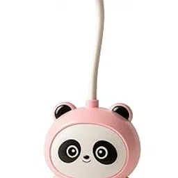 Coslifestore Cute Panda LED Desk Lamp – Flexible Gooseneck Study Lamp for Kids & Adults | Rechargeable, Eye-Care Night Light, Portable Bedside & Study Table Lamp (Light Pink)-picture-29