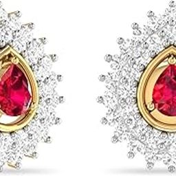 pc jeweller Yellow Gold and Solitaire Stud Earrings for Women-picture-49