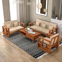 Wooden Sofa Set 6 Seater for Living Room – Solid Sheesham Wood Sofa 6 Seater (3+2+1) with Side Pocket Storage | 6 Seater Sofa Wooden (Design 17)-picture-42