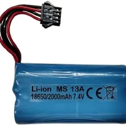 KP- 7.4V 2000mAh 2S Li-ion JST SM 4 pin Connector Rechargeable Battery 2000 mah for DIY Projects, Toys, Robotics-image-36