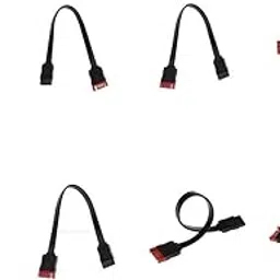 3NH® 8 Pcs 7 Pin SATA Male to Female Extension Cable Black for Hard Disk HDD-image-41