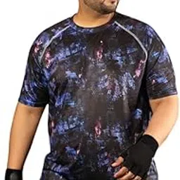 Instafab Plus Men's Basic Activewear T-Shirts for Casual Wear | Short Sleeves | Anti-Odor | Dri-Fit | Jersey T-Shirt Crafted with Comfort Fit & High-Performance-picture-15