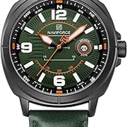 naviforce NF8078 Modern Sporty Style Leather Strap Analog Watch-picture-28