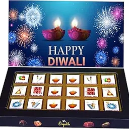 Expelite Happy Diwali Premium Assorted Flavour Dryfruits Butter Scotch, Cranberry Chocolates 18 Pieces Combo Gift for Sister Bhai Friends and colleagues-picture-23