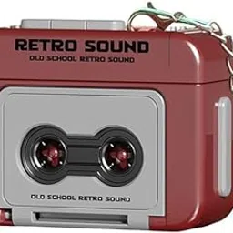 Mistazzo Mini Retro Cassette Tape Recorder Keychain – 15-Second Audio Recorder & Music Player with 3 Preloaded Chinese Songs, Vintage Style Keyring Gift for Bag Backpacks Purse (Red)-picture-17