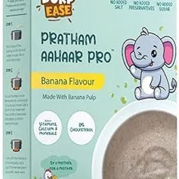 "BURPEASE Pratham Aahaar Pro Baby Food – Organic Sprouted Grains (Sattu Maavu) for Babies Above 6 Months | No Added Sugar, Nutrient-Rich, 400g" (400gm, Banana)-image-46