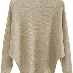 ckikiou Women Pullovers Winter Tops Fashion Casual Loose Cashmere Sweaters Jumpers Khaki-picture-44