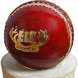 Elk Power Perfectly Hand Stitched Leather Cricket Ball – Durable, Seam-Strong, 155g, Ideal for Practice & Matches (Pack of 1)-picture-41
