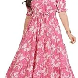 faaddiction Women's Cotton Kurti Dress- PK Pink Rose-M-picture-37