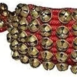 UAPAN MetalCraft Ghungroo Red Pad 5 Line, Ghungru 5 Line Red Pad, Red Pad Ghungroo 5 Line For Women-picture-31