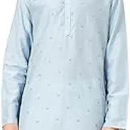 indus route by pantaloons Men's Cotton Solid Regular Kurta-picture-20