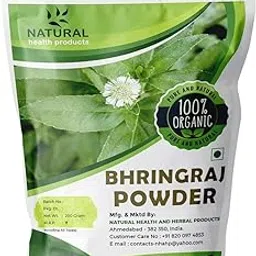 Natural Health Products Bhringraj Leaves Powder For Fighting Hair Fall, Hair Growth & Conditioning Naturally (200 gram)-picture-37