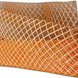3A Featuretail Golden Mesh Net Polyester Ribbon for Flower Making, Christmas and Party Decoration, Gift Packing, Festive Decor & Scrapbooking (24 Meter, Orange)-image-48