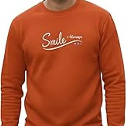 mack jonney Men Regular Fit Fleece ||Maroon||Round Neck Printed||Sweatshirt-JM3763-picture-14