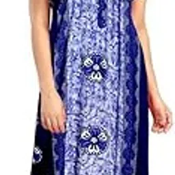 Women's Pure Cotton Nightwear Casual Nighty (MAXIDRESS2237 XXL) Multicolour-picture-15