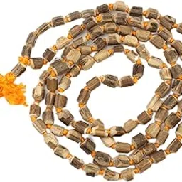 RDK Natural Original Tulsi Japa Mala Necklace with Tassel Natural Rosary Jaapmala for Meditation Mantra Chanting & Pooja Astrology Organic Jewellery for Men & Women - Pack of 1-picture-25