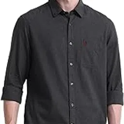 u.s. polo assn. Men's Solid Pure Cotton Slim Fit Shirt-picture-41