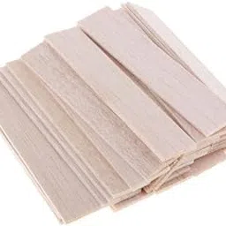 SHOPORA 2xNatural Round Balsa Wood Woodcraft Flat Sticks Dowel 30 Pieces 90mm Crafts | Multi-Purpose Craft Supplies | Crafting Pieces | Wooden Pieces-picture-33