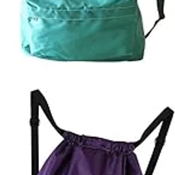 JAZZY PEARLS® 2X Women Men Swim Beach Drawstring Backpack Dry Wet Separated Bag Pack-Sporting Goods-Water Sports-Swimming-Other Swimming-2 Pieces Swim Bag-image-12
