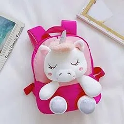 Unicorn Pink Soft Toy Bag Kindergarten Kids Baby Bag Pack for Girls 9" Inch-picture-50