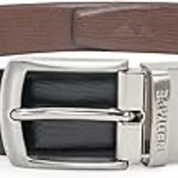 Black Brown Formal leather Belt for Men | Durable Leather Belt | Textured Leather Belt | Reversible-image-4