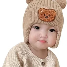 momisy Baby Beanie Winter Hat, Rainbow Warm Toddlers Beanies for Kids Boys & Girls Woolen Knitted Cap (6 Months - 2 Years)-picture-28