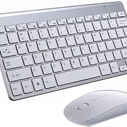 POXEFLIP Smart Wireless Keyboard Mouse Kit, Silent Button Beautiful Compact Wireless Key Mouse Set LED Indicator for Office-picture-39