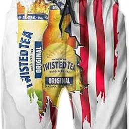 zhysqy T-Wisted T-Ea Mens Swim Trunks Casual Beach Shorts Quick Dry Summer Boardshorts with Pockets Surf Short Board-picture-49