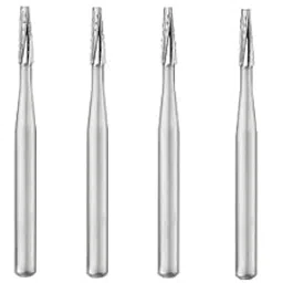 Dental Tool Carbide Metal Cutting Bur To Cut Break Crowns/Bridges Made Up Of Tungsten Carbide Bur Multi Flute Fast Cutting For Airotor FG 701 (1PK/6PCS) image 1