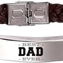 m men style I Love You Dad Braided Leather Weave Bracelets for Mens Women Magnetic Lock Clasp Genuine Bracelet Wristband Vintage Cuff Jewelry Friendship Couple-picture-30