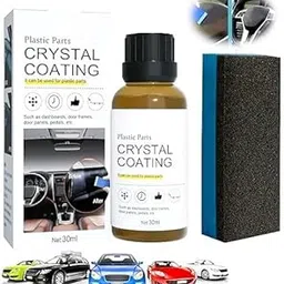 Kychex Car Plastic Parts Crystal Coating Kit, 30ml, with Applicator Sponge image 1