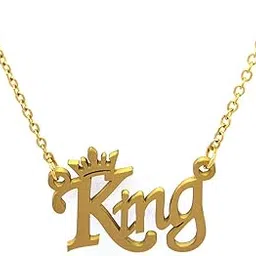 meenaz Valentine King Pendant for Boys Men man boyfriend Pendants for Men Pendent with Chain Stainless Steel locket Pendant Chain for Men Jewellery Men Birthday Gift gents Anniversary Gift for Husband-picture-23